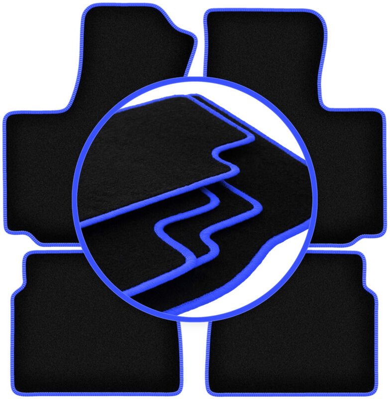 CARLUX-BLUE Automatten für: FIat Doblo I Kombivan (2000-2009)