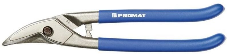 Thumbnail - Promat - Lochschere Gesamtlänge 250 mm rechts Stahl max. 1 mm Edelstahl max. 0,5 mm Qualitätsstahl Kunststoffüberzug