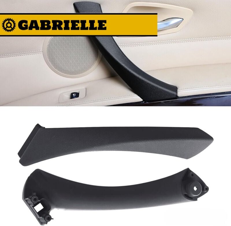 Thumbnail - Gabrielle - Schwarzer rechter Türgriff und Außentürgriffabdeckung für bmw E90 E91 (2005–2011), Türgriff-Ersatzset für bm...