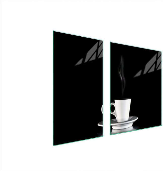 GLASSCHUTZPLATTE FÜR HERD 90x52 KAFFEE