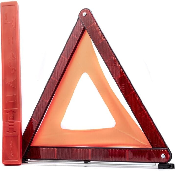 Homologiertes Warndreieck - faltbar, reflektierend, im praktischen Etui, E4-Zertifikat