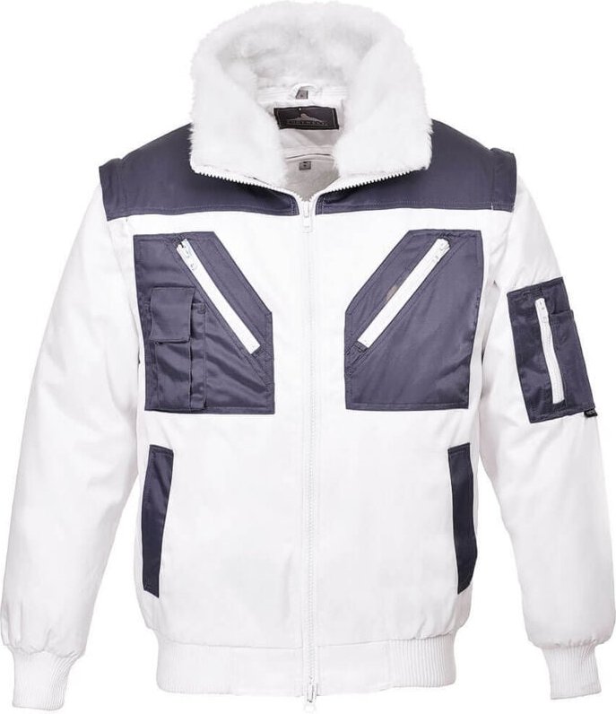 PJ20 - 4-in-1-Bomberjacke, Weiß, 5XL