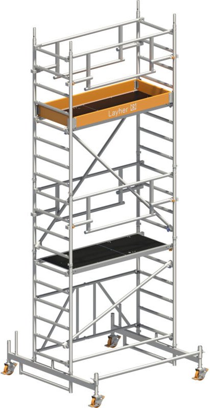 Layher Rollgerüst ZIFA P2 Safety Plus mit Doppelgeländer 5,76 AH