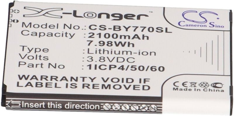 Vhbw - Akku kompatibel mit Beurer 952.62, 952-62, BY77 Babyphone Babytalker (2100mAh, 3,8V, Li-Ion)