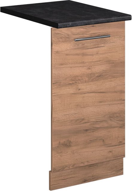 Vicco - Geschirrspülblende Fame-Line, Goldkraft Eiche, 45 cm , ap Anthrazit