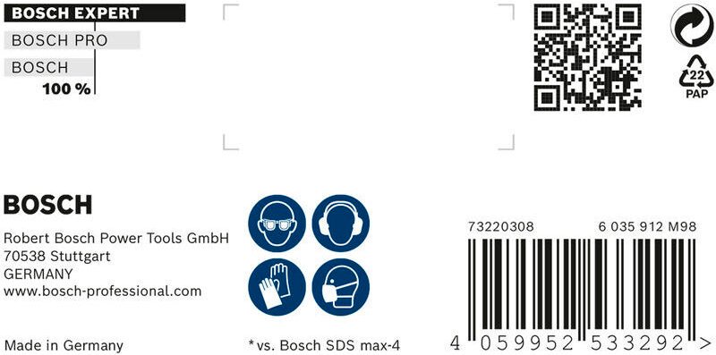 Bosch SDS max-8X 32x400x520mm EXPERT - 2608900255