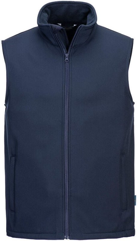 Softshell-Weste Print and Promo (2 Schichten) Marine L