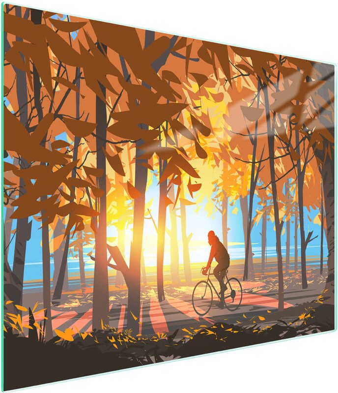 Glasschneidebrett 52x30 Forest