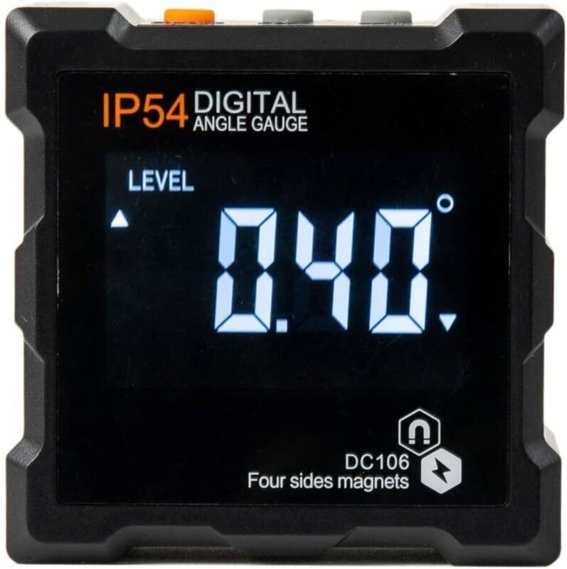 Digitaler magnetischer Neigungsmesser mit LCD-Display, wasserdicht, 4 Magnete, Neigungsmesser