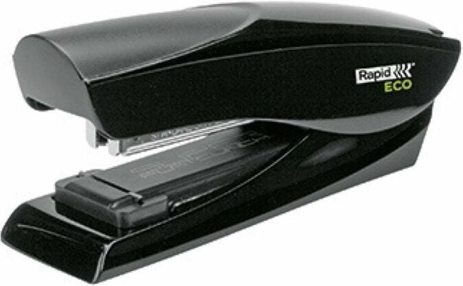 Heftgerät ECO Half Strip 24/6 26/6 Flachheftung/nageln 25 Bl. (80 g/m²) Kunststoff schwarz