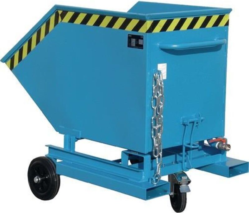 Bauer Späne-Kastenwagen SKW-ET 1000, lackiert, Schwarzgrau