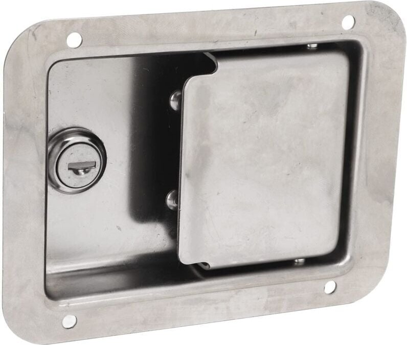 Bnineteenteam Werkzeugkastenschloss aus Stahl, Werkzeugkastenschloss aus Edelstahl mit 2 Schlüsseln für Anhänger, lkw, W...