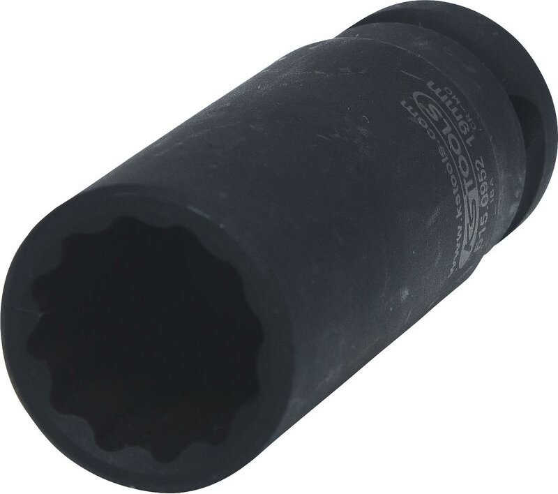 1/2' 12-kant-Kraft-Stecknuss, lang, 19 mm