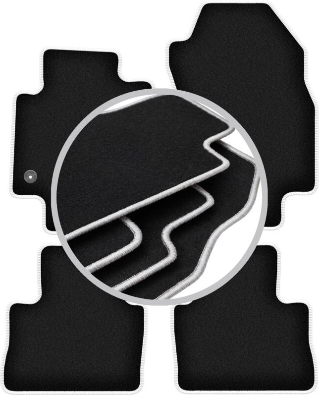 CARLUX-SILVER Autofußmatten für: Toyota RAV4 V SUV (2019-)