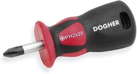 Profi CrMo Schraubendreher, extra kurz, PH1x25 mm DOGHER 334-PH1-025