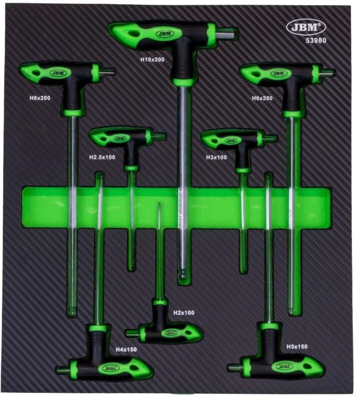 JBM53980 8-Tasten-Inbusschlüsselmodul in Form eines "T"