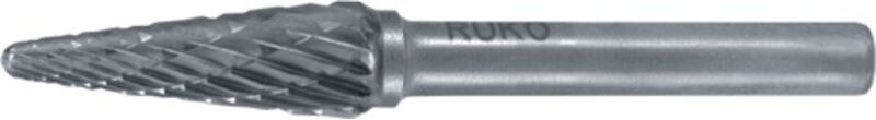 RUKO Hartmetall-Frässtift KEL Ø 6 mm Kopflänge 18 mm Schaft-Ø 6 mm Verzahnung KVZ 4 - 116233