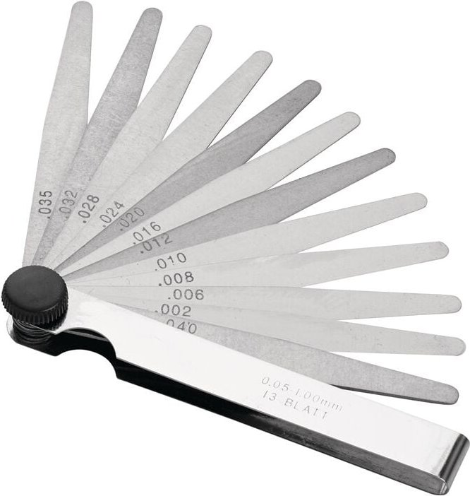 Promat - Fühlerlehre Blattstärke 0,05-0,5 mm Stahl Länge 100 mm Blattanzahl 8 St