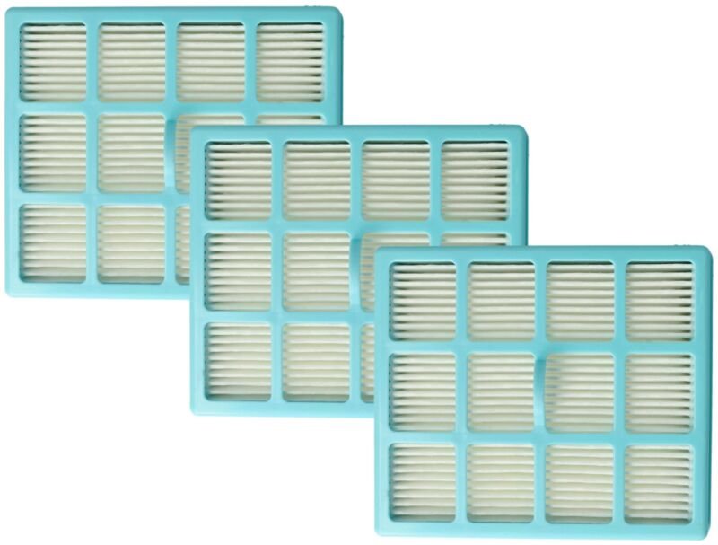 3x Staubsaugerfilter kompatibel mit eta Latimo 1486 Staubsauger - HEPA-Filter Blau Weiß - Vhbw