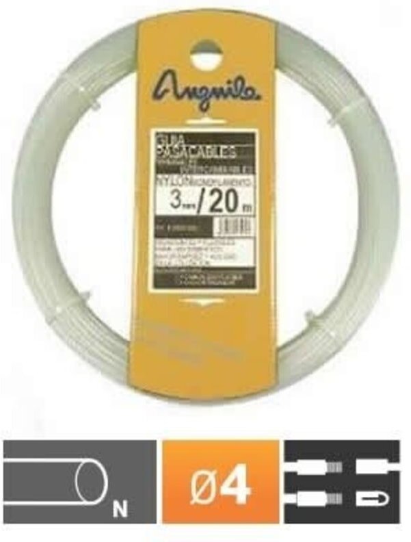 Nylonkabelführung 10 Meter 4mm natur Anguilla 12004010