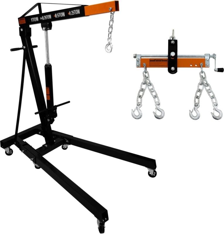 Motorkran 1 Tonne und Lastnivellierer, zusammenklappbarer Hebeheber mit hydraulischem Griff