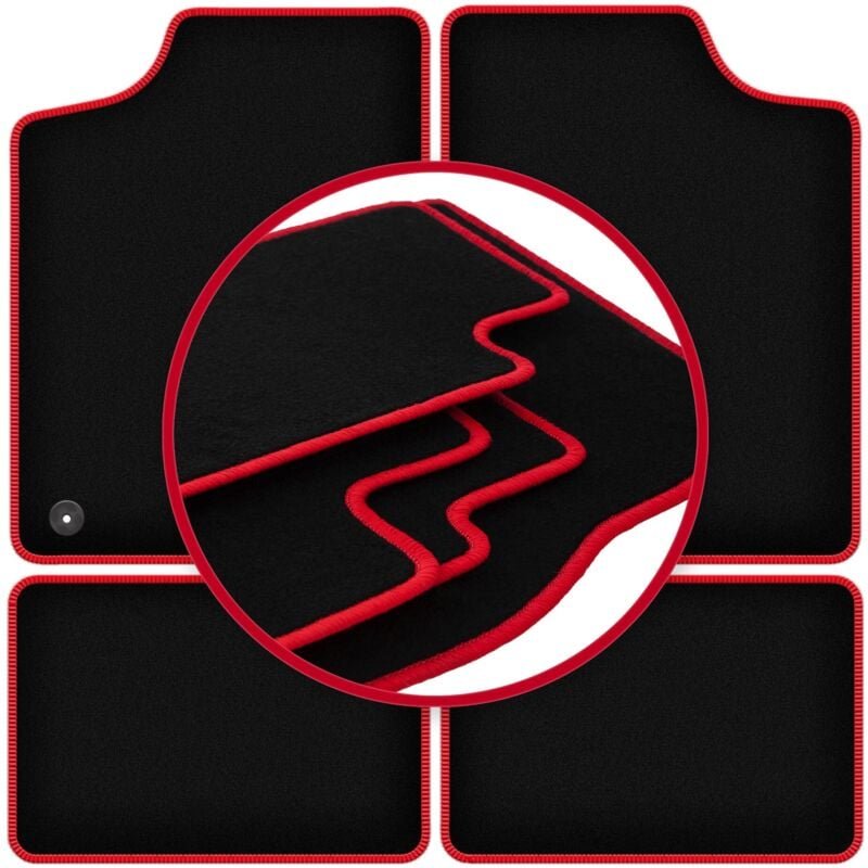 CARLUX-RED Autofußmatten für: Citroen AX Fließheck (1986-1998)