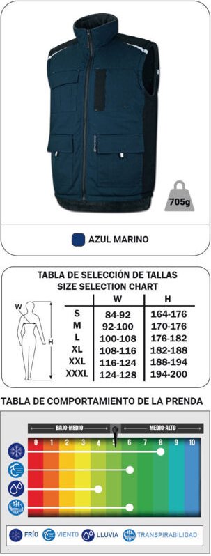 MARKE Arbeitsschutz-Seeweste „Nerthus“ Größe XXXL aus Polyester und Baumwolle in Marineblau VPAMXXXL