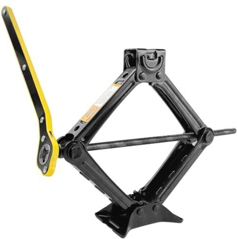 2T Wagenheber, Wagenheber, Hebeböcke, Scherenwagenheber mit Radkreuz, für LKW, Limousine, Transporter