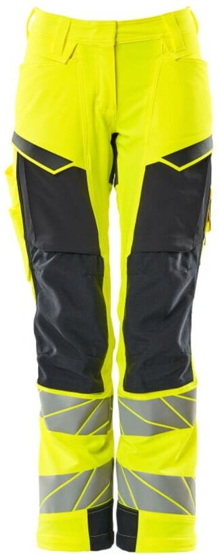 Damen-Hose mit Knietaschen 19078-511-17010 Gr. 76C54 hi-vis gelb/schwarzblau - Mascot