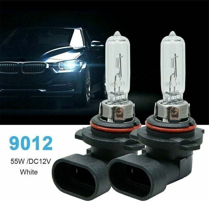 2 Stück 9012 HIR2 PX22D Autoscheinwerfer 12 V 55 W Klar Halogen Projektorlampe Ersatz, Nebelscheinwerfer DRL Birne..DEBU...