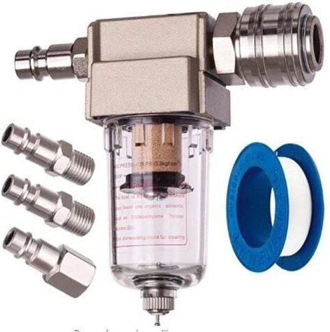 Druckluftfilter, Wasserabscheider, Ölabscheider, Schnellkupplung inklusive