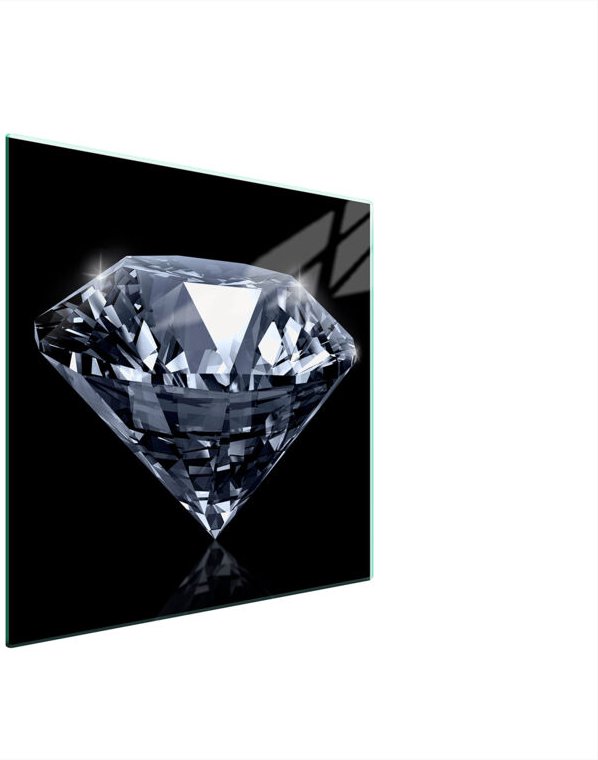 GLASSCHUTZPLATTE FÜR HERD 50x52 DIAMANT