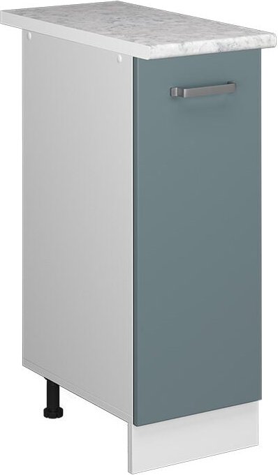 Vicco - Apothekerschrank R-Line, Blau-Grau, 30 cm , ap Marmor