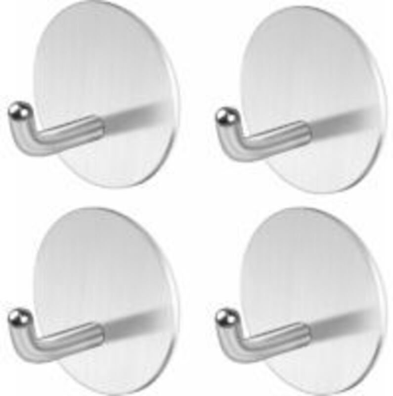 Stück Edelstahl Wandmontage Klebehaken, Badezimmer Handtuchhaken Wandhaken Ohne Bohren Küchenhaken Türhaken Handtuchhalt...