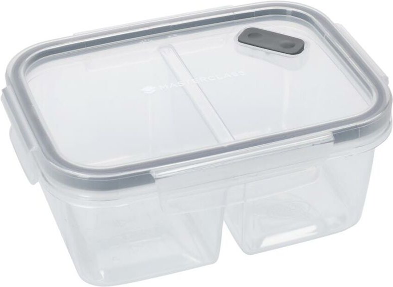 MASTERCLASS, Recycled Eco Snap Container de Aufbewahrung de geteilte Lebensmittel, 800 ml, Einsatz de Karte