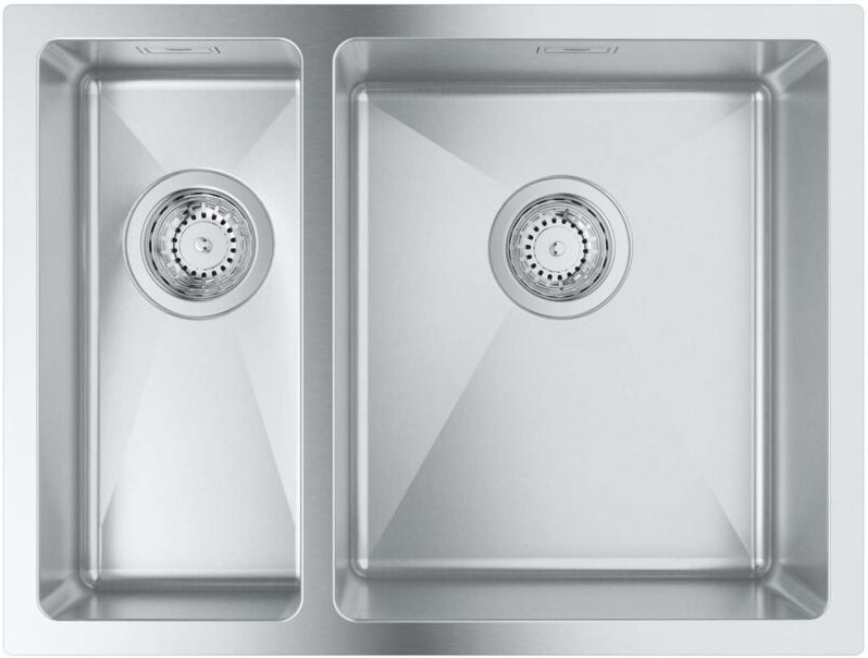 Abwäschen - Spülbecken K700 mit Ablauf, 60x45 cm, gebüsteter Edestahl 31576SD1 - Grohe