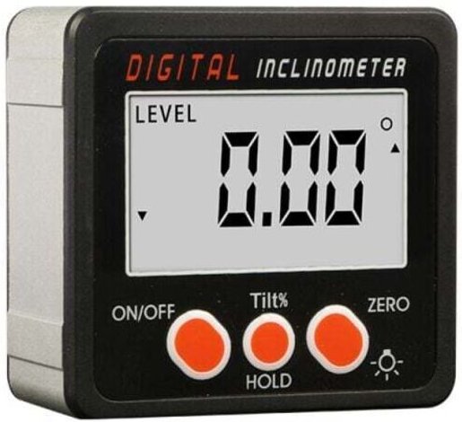 Inclinometro digitale, campo di misura 4x90°, inclinometro digitale, righello di pendenza, livella goniometrica
