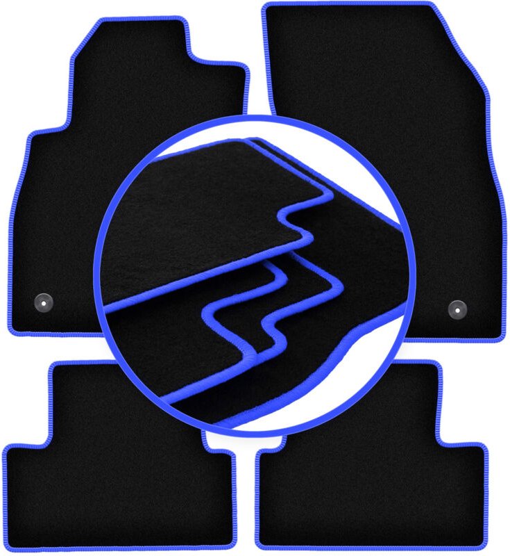 CARLUX-BLUE Autofußmatten für: Chevrolet Cruze Fließheck, Limousine, Kombi (2008-2016)
