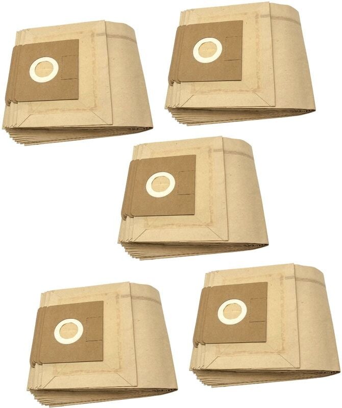 Thumbnail - 50x Staubsaugerbeutel kompatibel mit Flex As Pi s 36, Org. Beutel: 497.961, S35, s 36 Staubsauger - Papier, braun - Vhbw