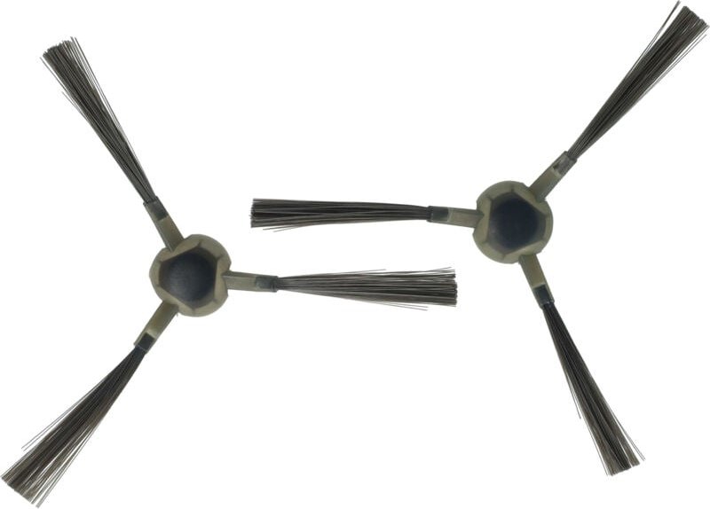 Vhbw - 2x Seitenbürste kompatibel mit iRobot Roomba i6, Roomba e6 Saugroboter - Reinigungsbürsten Set, dunkelgrau