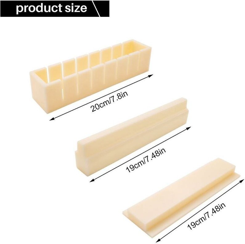 Maker Reisform Japanische Kuchenform Multifunktionales Formenherstellungsset Quadratische Form b