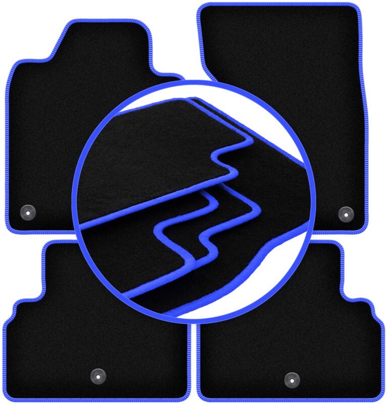 CARLUX-BLUE Autofußmatten für: Infiniti Q50 Limousine (2013-)