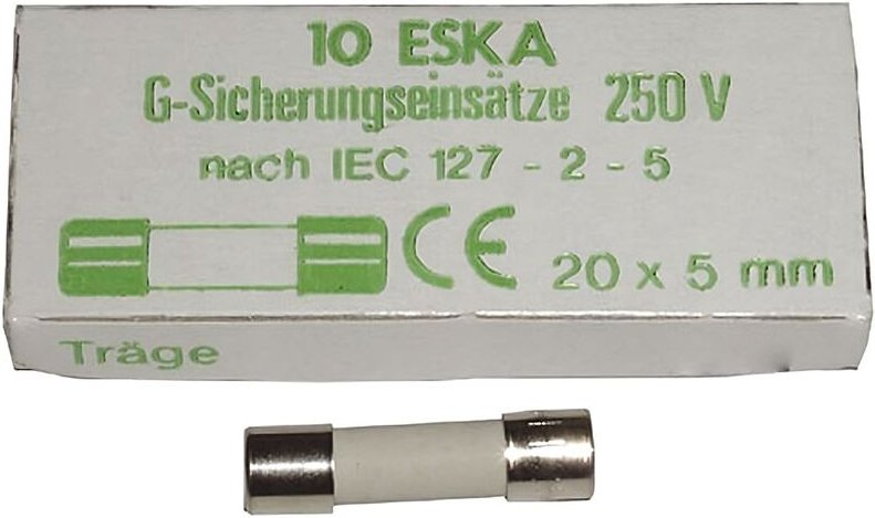 5x20mm Standardmikrowellensicherung 6.3A Box 10 Keramikeinheiten