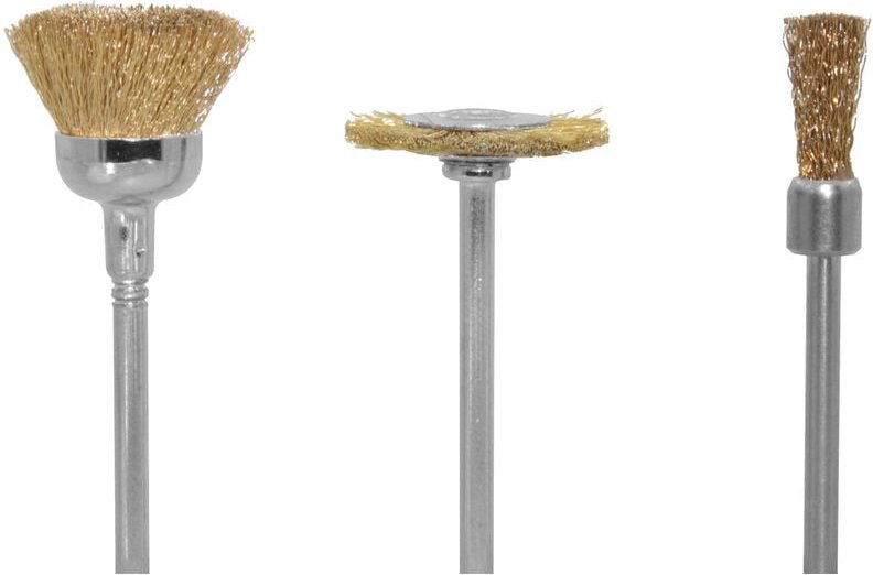 Donau Elektronik 3 Messingbürsten ( mittel ) Schaft-Ø 2.35 mm 1671 3 St.