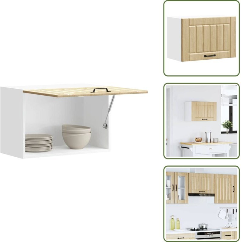 The Living Store - vidaXL Küchen-Hängeschrank Lucca Sonoma-Eiche Holzwerkstoff