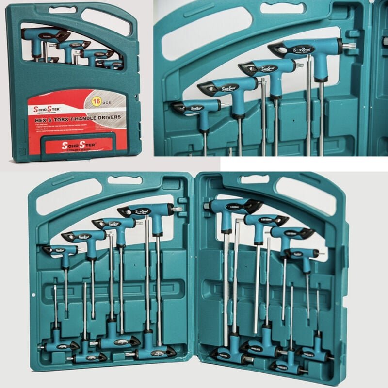 Trade Shop Traesio - Trade Shop - set 16 pz kit-weise und torx professionalrechte -