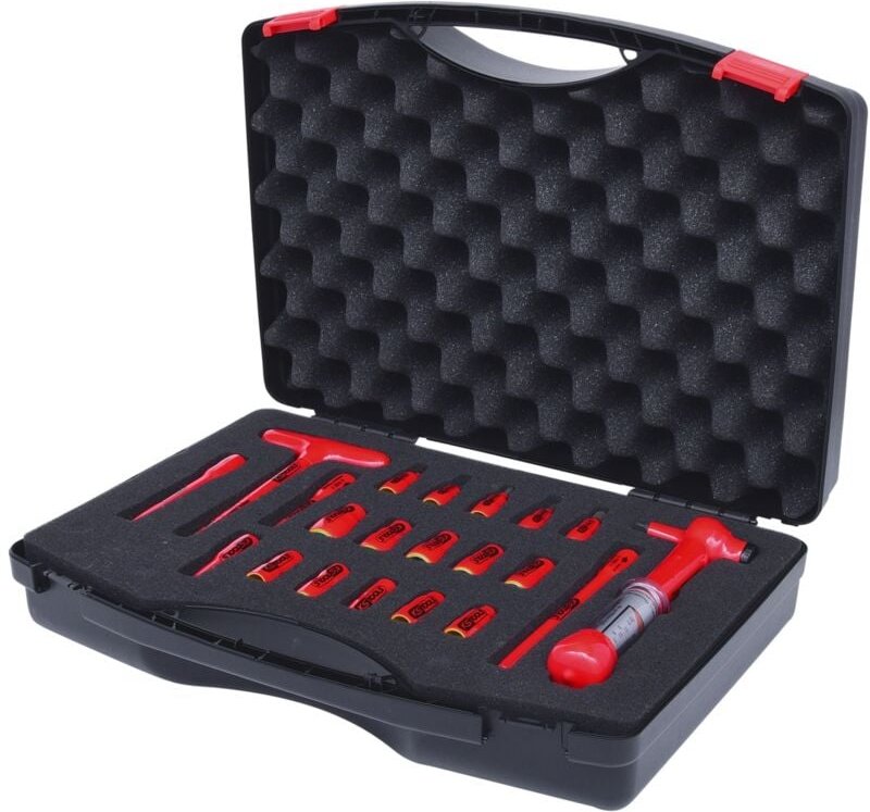 Kstools - ks Tools 1/4 Steckschlüssel-Satz mit isolierten Werkzeugen, 21-tlg
