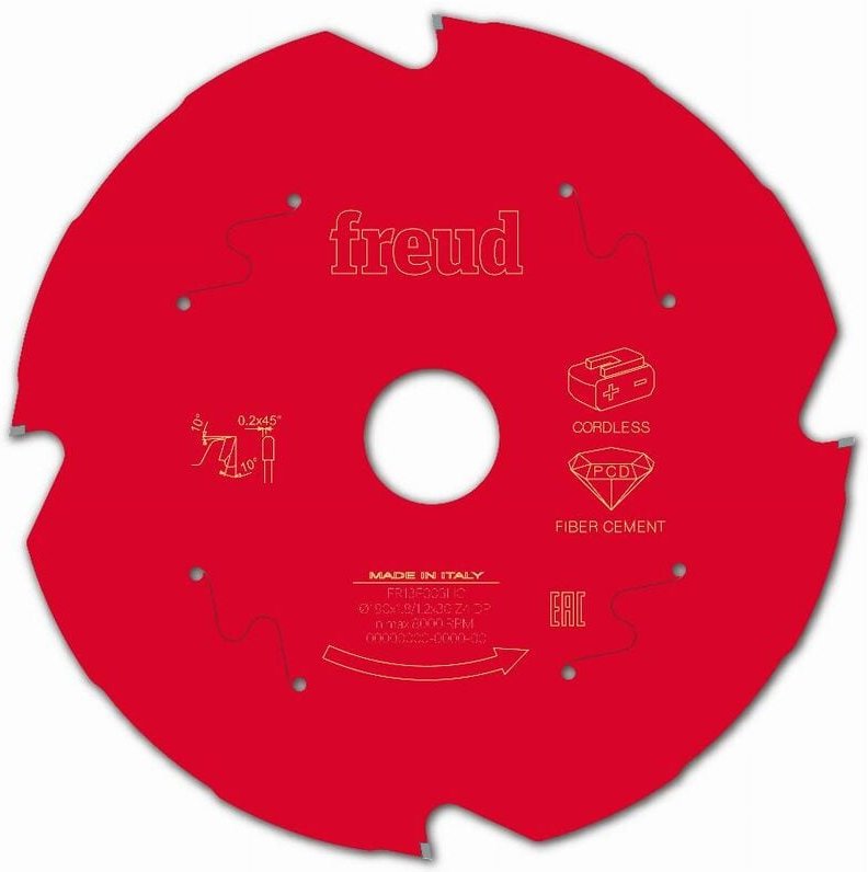 Freud - Diamantblatt für Akku-Handkreissäge Ø190 1,8/1,2 AL30 Z4 td 10° - F03FS10097 -FR13F003HC