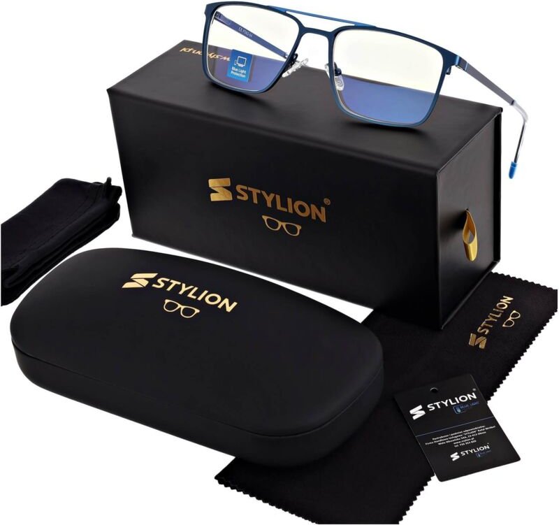 Cat-Eye-Brille für Computer, Damen, klare Gläser, blaues Licht 25146, Schwarz