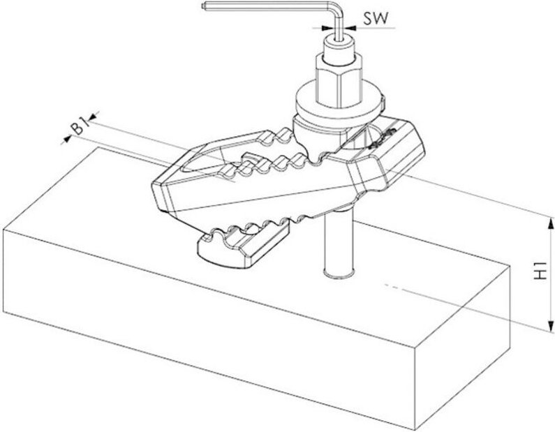 Thumbnail - Andreas Maier Gmbh - amf Spannpratze Mit Gegenhalter 4